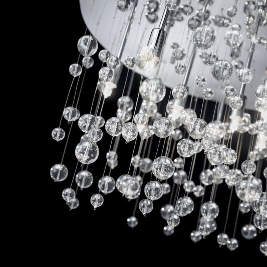Ideal Lux plafonnier Neve 12 lampes chrome/clair Ø 63cm