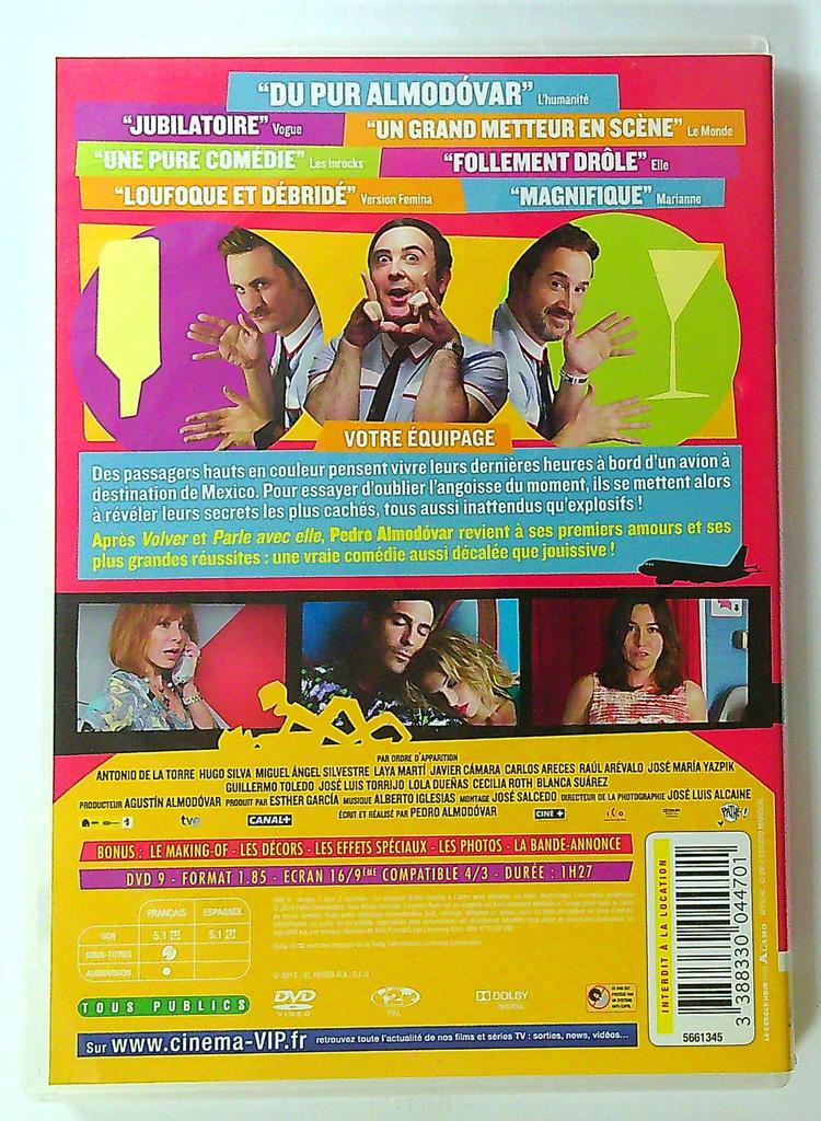 Dvd Les Amants Passagers - Un film de Almodóvar
