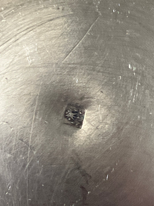 Tasse et Soucoupe en Métal Argenté Art Déco