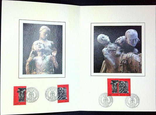Martyrs et Héros de la résistance Enveloppe Dépliant Timbre 1er jour Encart Fdc Yvert et Tellier