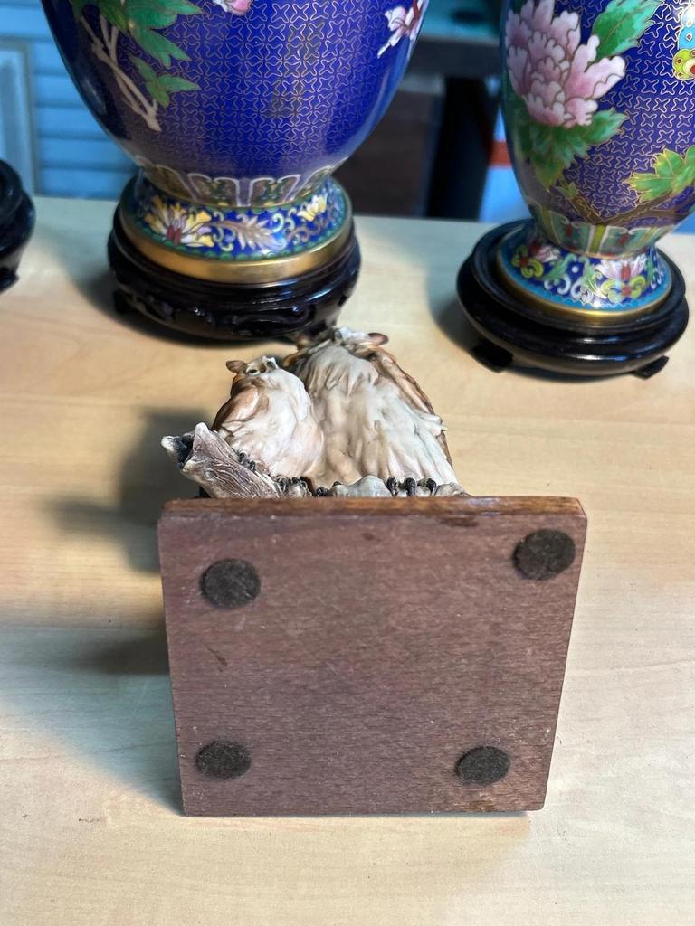 Statuette sculpté Chouette / Hibou signé Giuseppe Armani