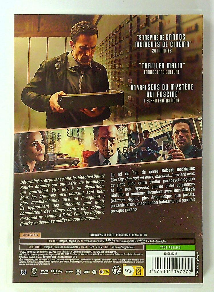 Dvd Hypnotic Ben Affleck Robert Rodriguez
