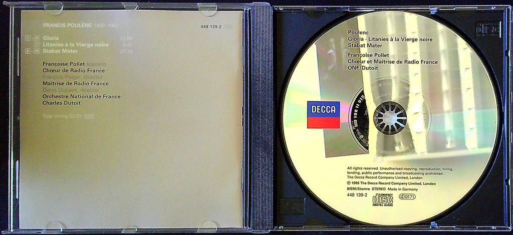 Cd – Francis Poulenc – Musique – Gloria