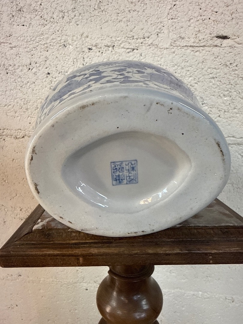 Jarre en céramique bleue – Décoration chinoise