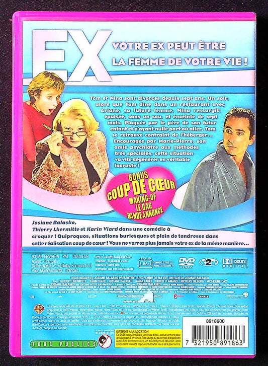 Dvd – L'ex-femme de ma vie – Vidéo – Comédie Josiane Balasko