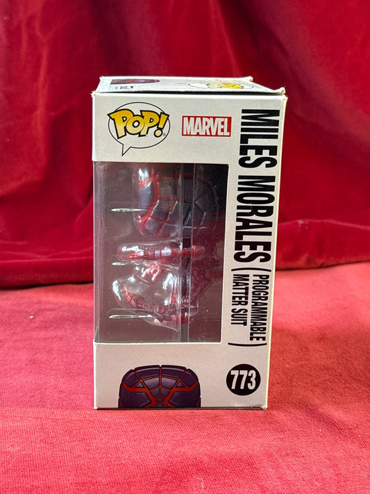 Figurine Funko Pop! Miles Morales Programmable Matter Suit n°773, avec boîte