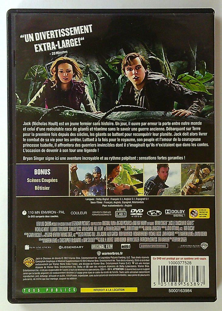 Dvd Jack le chasseur de géants aventure Fantastique