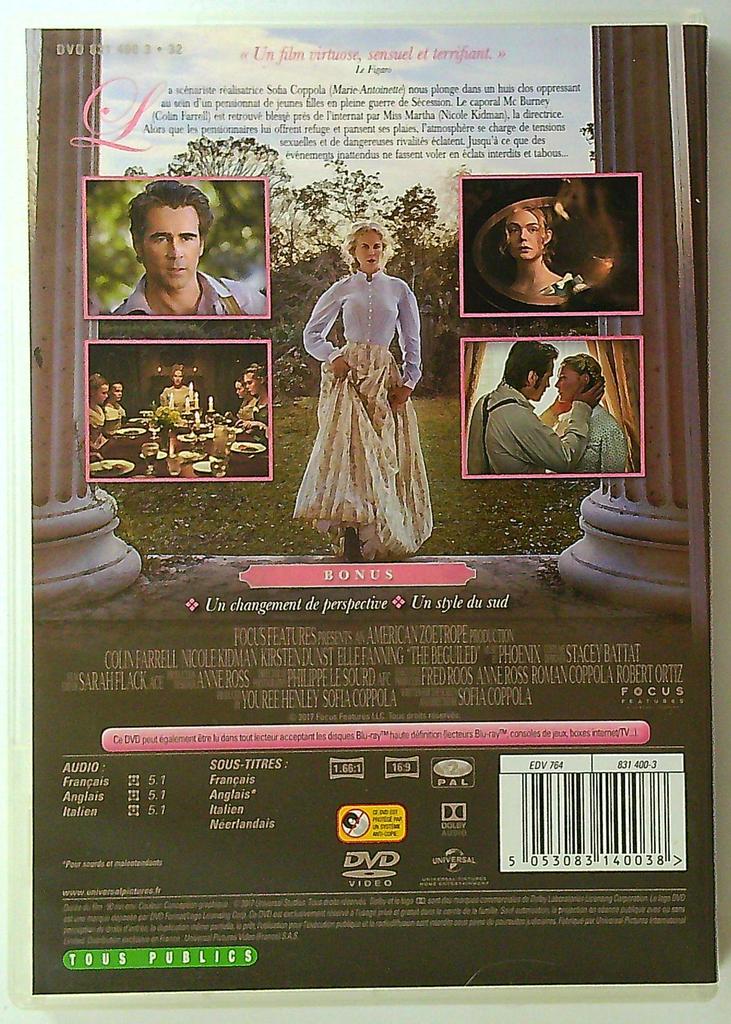Dvd Les Proies Sofia Coppola