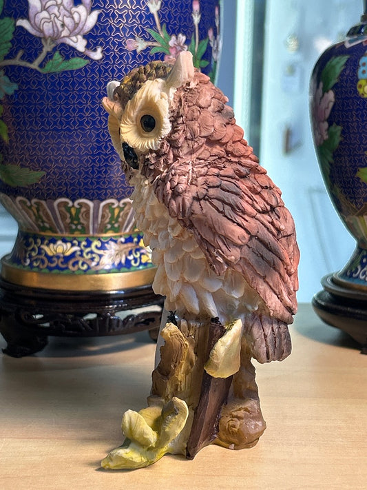 Figurine Hibou / Chouette sur livre