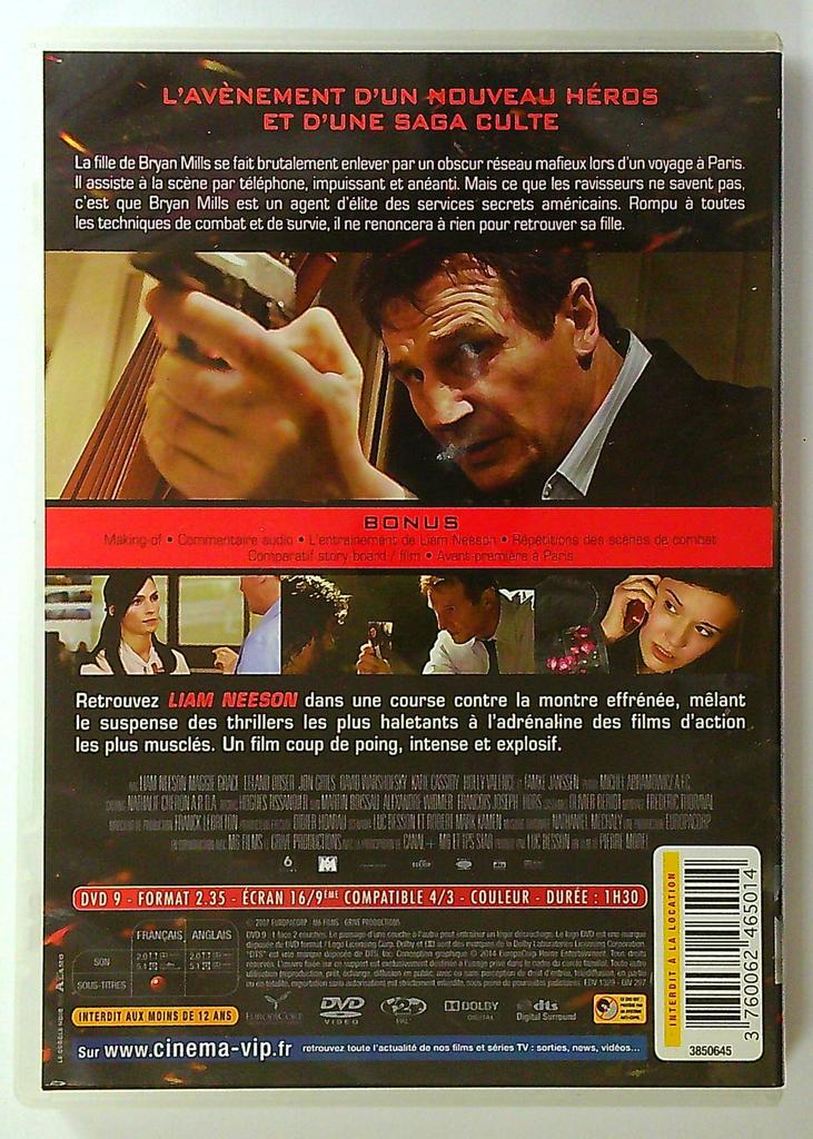 Dvd film Taken Liam Neeson Pierre Morel
