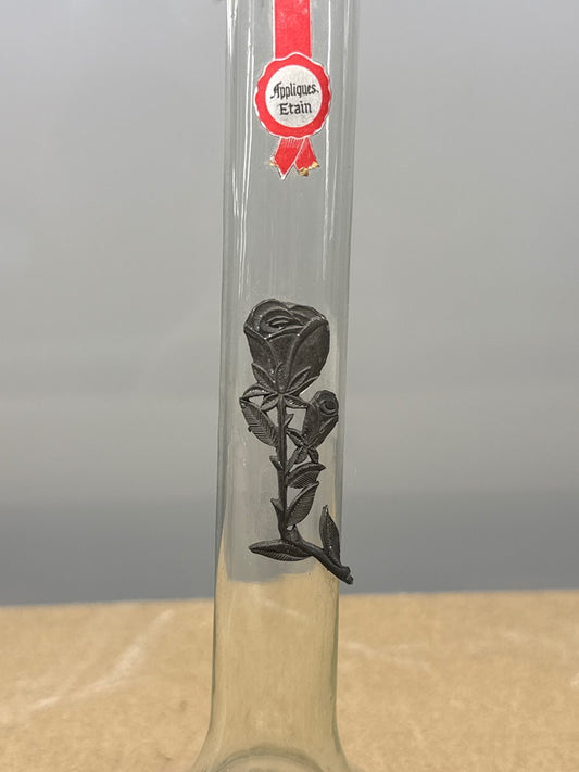 Soliflore – Création K.c.d. – Ornement – Rose en étain