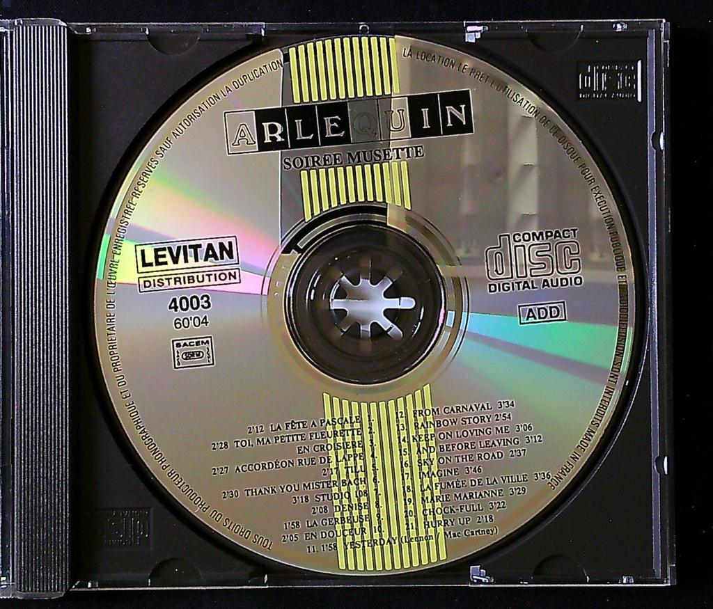 Cd – Arlequin Soirée Musette – Musique – Accordéon rétro