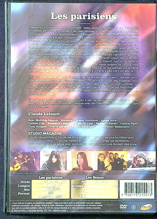 Dvd – Les Parisiens Lelouch – Divertissement – Drame français
