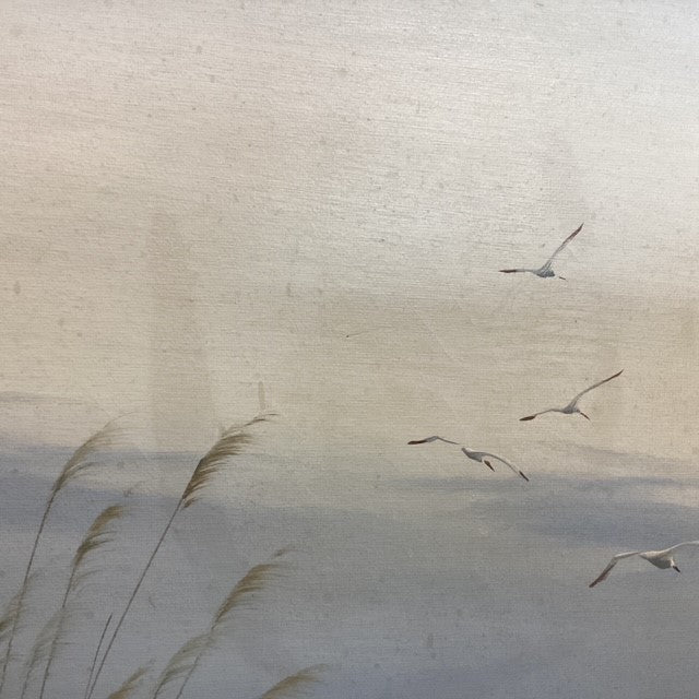 Tableau bord de mer, dune.
