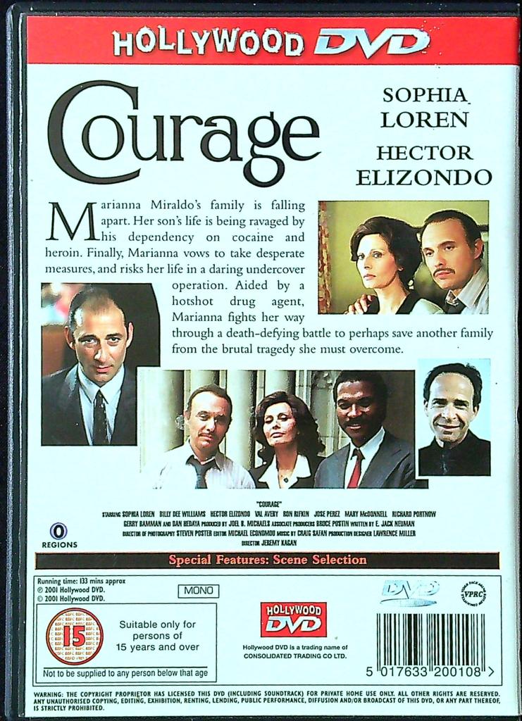 Dvd Courage – Hollywood Dvd – Divertissement – Drame