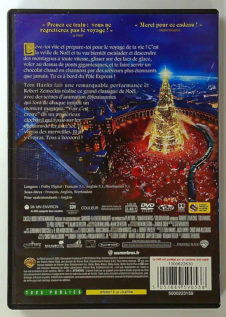 Dvd Le Pôle Express - Film de Noël avec Tom Hanks