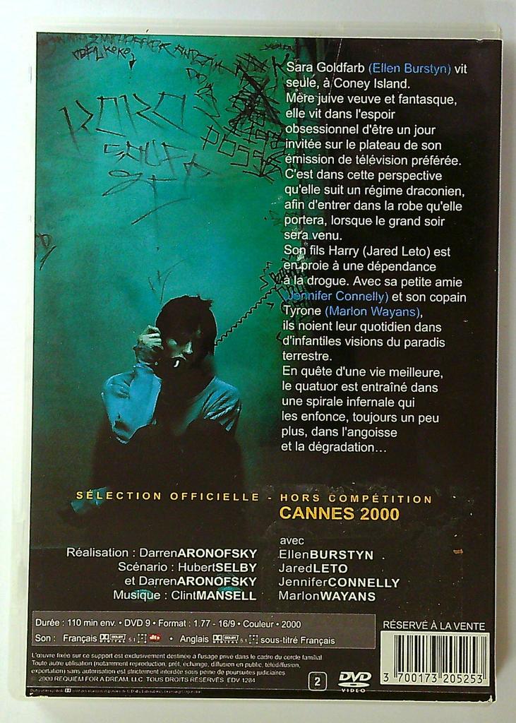 Dvd Requiem for a Dream Darren Aronofsky Drame