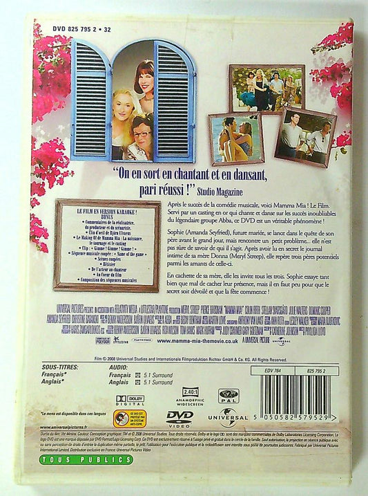 Dvd Mamma Mia ! Le Film Version Karaoke Universal