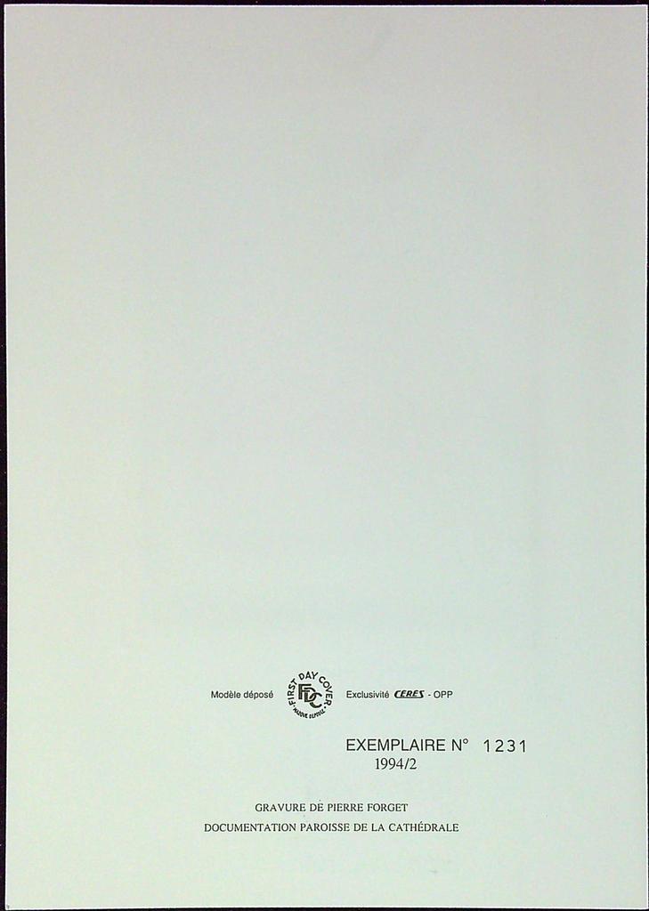 Cathédrale Du Mans Enveloppe Dépliant Timbre 1er jour Encart Fdc Yvert et Tellier