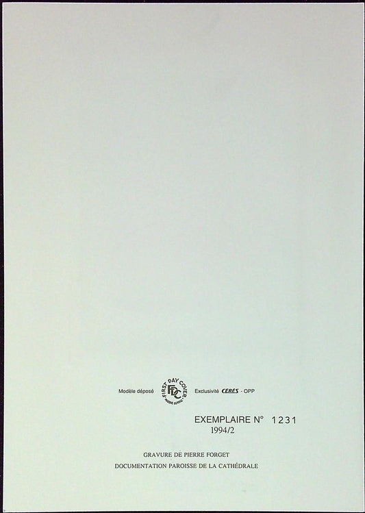 Cathédrale Du Mans Enveloppe Dépliant Timbre 1er jour Encart Fdc Yvert et Tellier