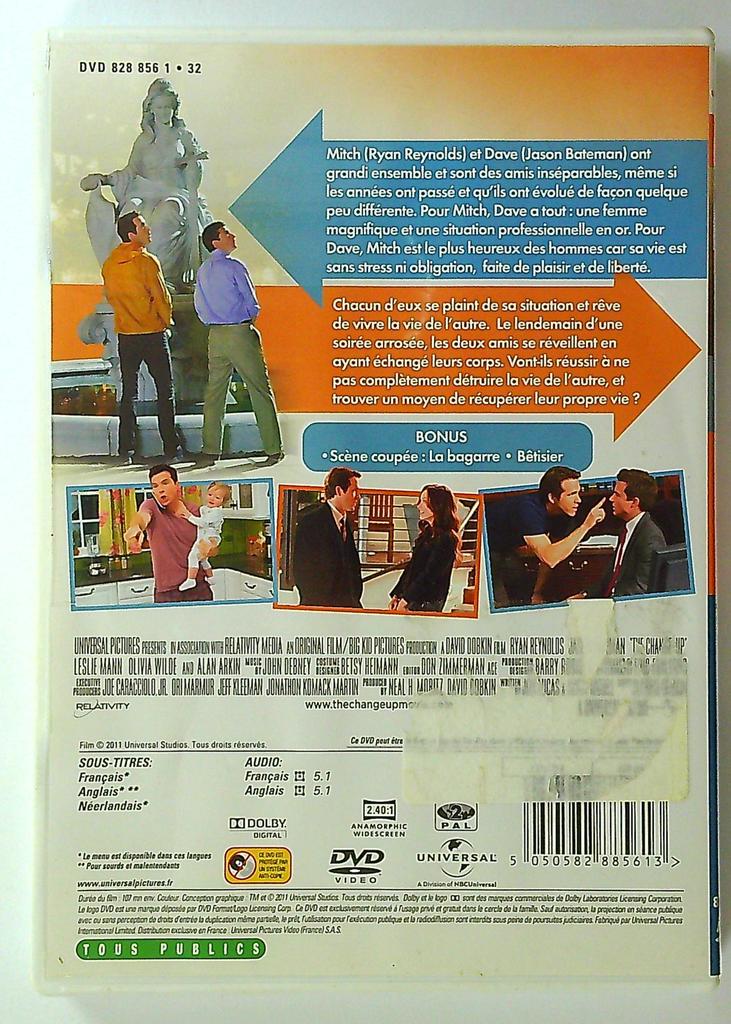 Dvd Echange Standard Ryan Reynolds Jason Bateman