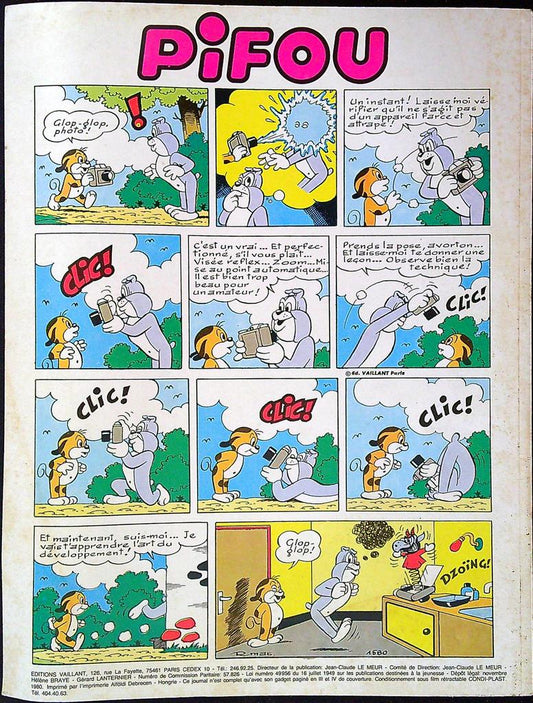 Bd Pif Gadget – Spécial 100% Comique – Bd Jeunesse – Vintage 1980
