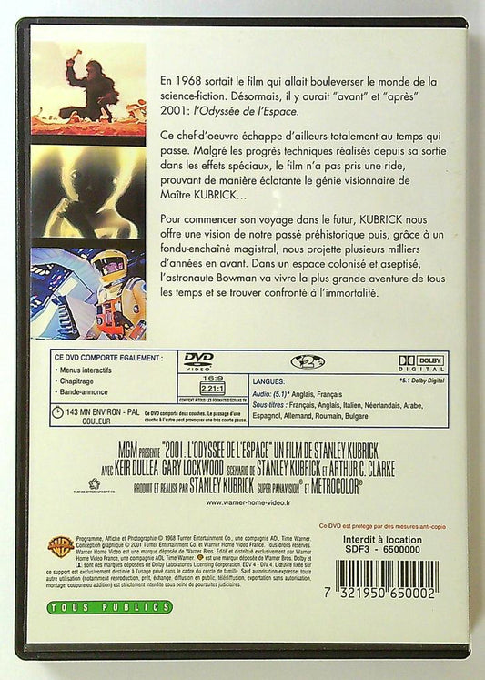 Dvd 2001 : l'odyssée de l'espace - Stanley Kubrick