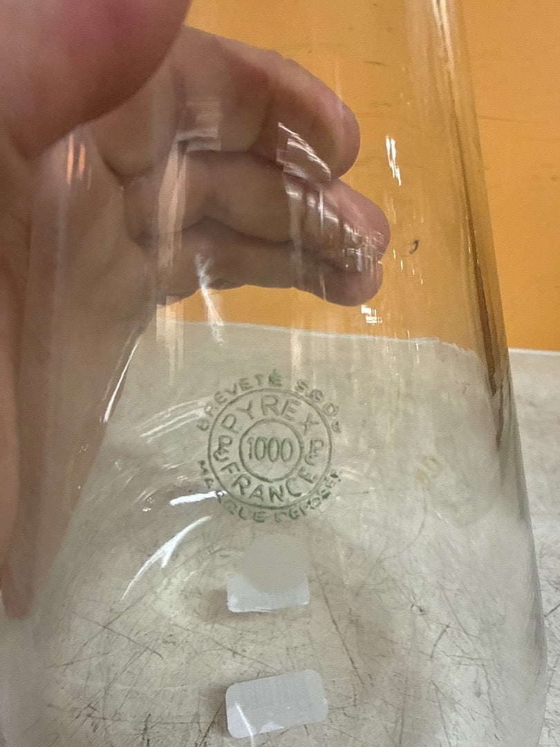 Fiole à vide – Pyrex 1000 – Décoration – En verre transparent