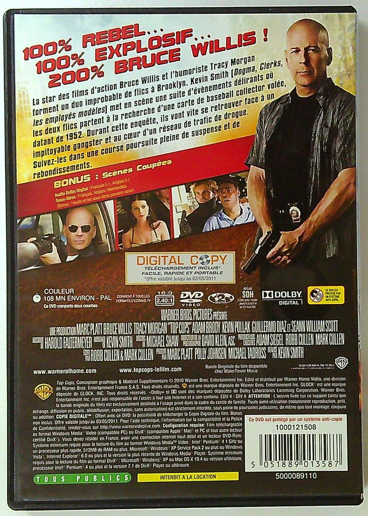 Dvd Top Cops Bruce Willis Tracy Morgan Action