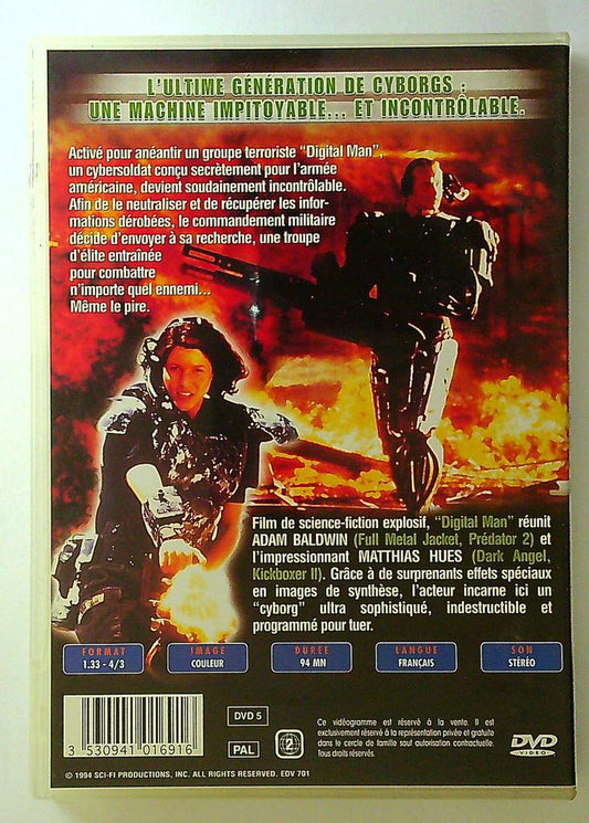Dvd Digital Man film science-fiction Adam Baldwin