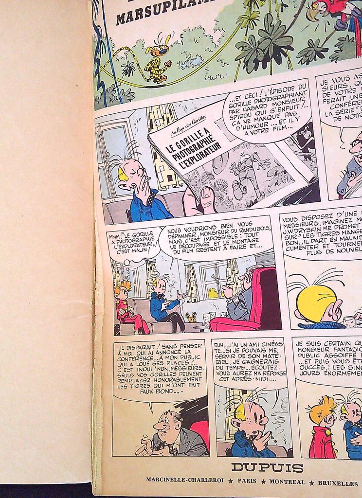 Bd Spirou Le Nid des Marsupilamis Édition Total 1972