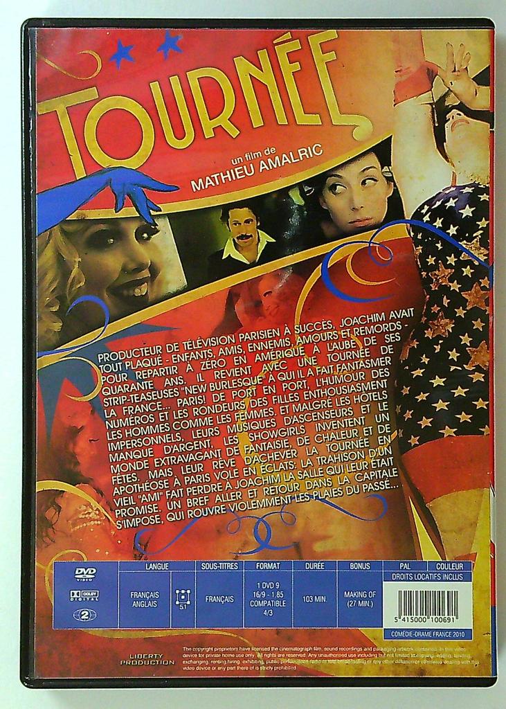 Dvd Tournée Mathieu Amalric - Film Comédie-drame