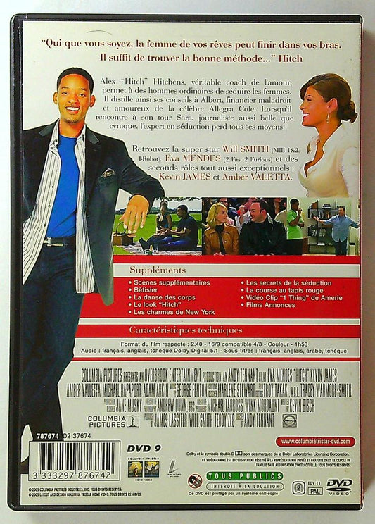 Dvd Hitch Expert en séduction avec Will Smith