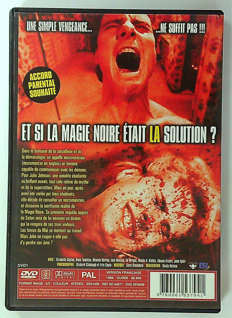 Dvd Necromancer - Film Horreur 1988 - Version Française