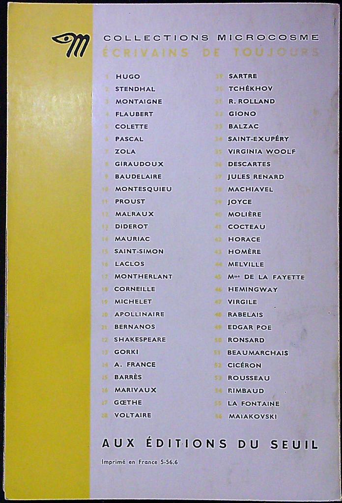Livre – Éditions du Seuil – Littérature – Saint-exupéry par lui-même