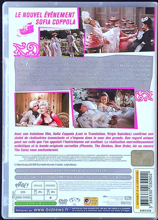 Dvd Marie Antoinette – Sofia Coppola – Vidéo – Drame historique