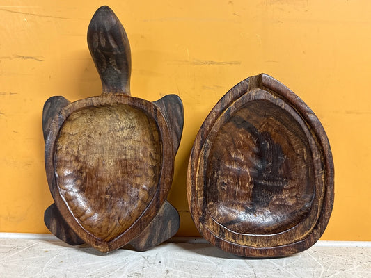 Boîte tortue – Bois sculpté vintage