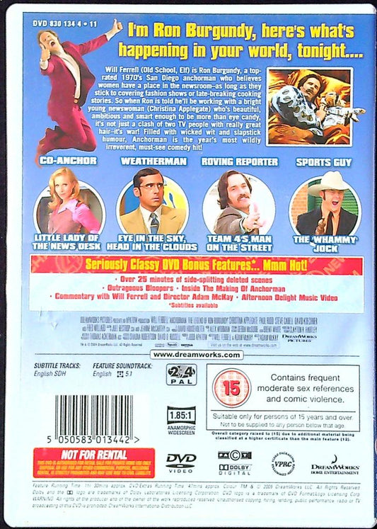 Dvd Anchorman – La Légende de Ron Burgundy – Vidéo – Comédie culte
