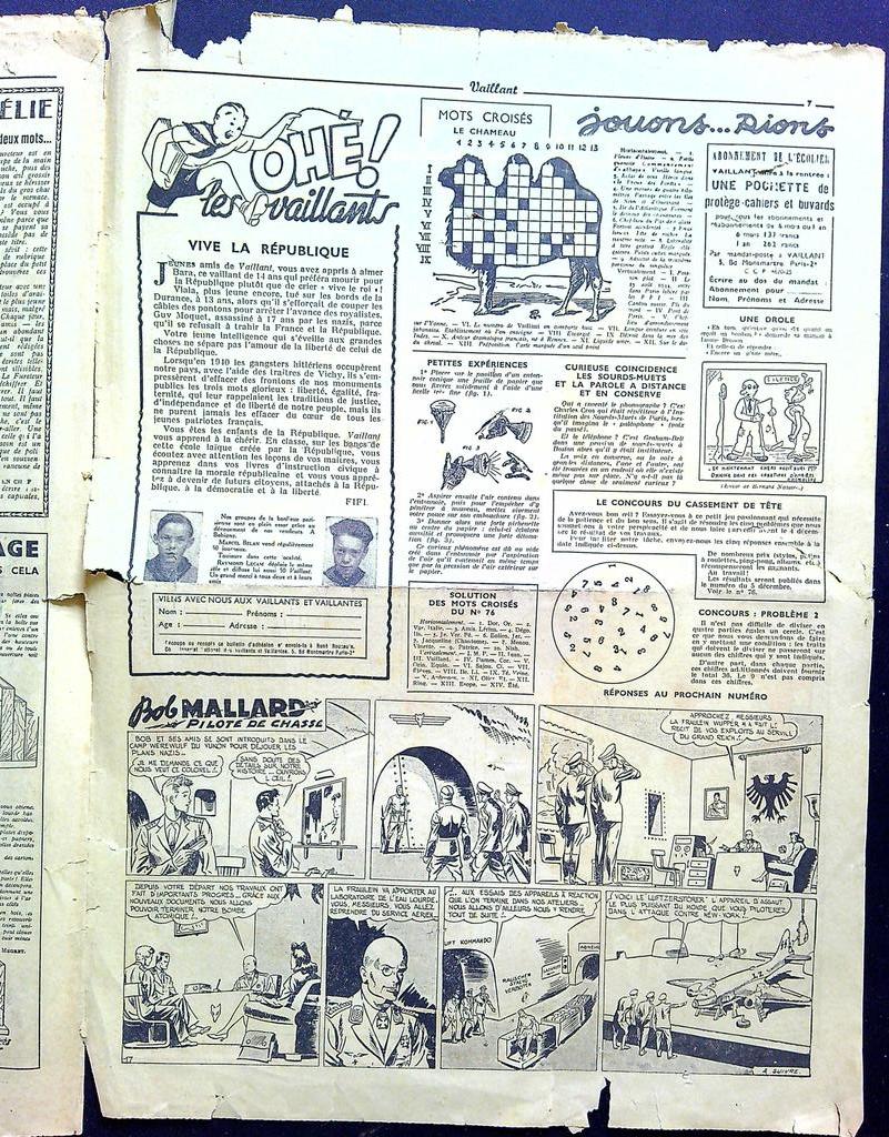 Journal Vaillant – N° 77 - 1946 – Livre illustré ancien