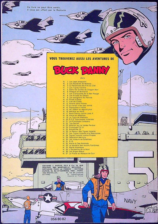Bande dessinée – Buck Danny Dupuis – Bd – Contre Lady X La Redoute