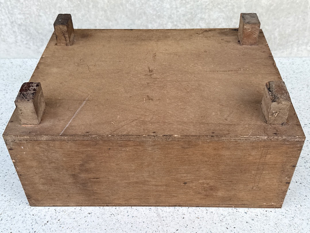 Organiseur à tiroirs – Vintage – Rangement – Bois brut