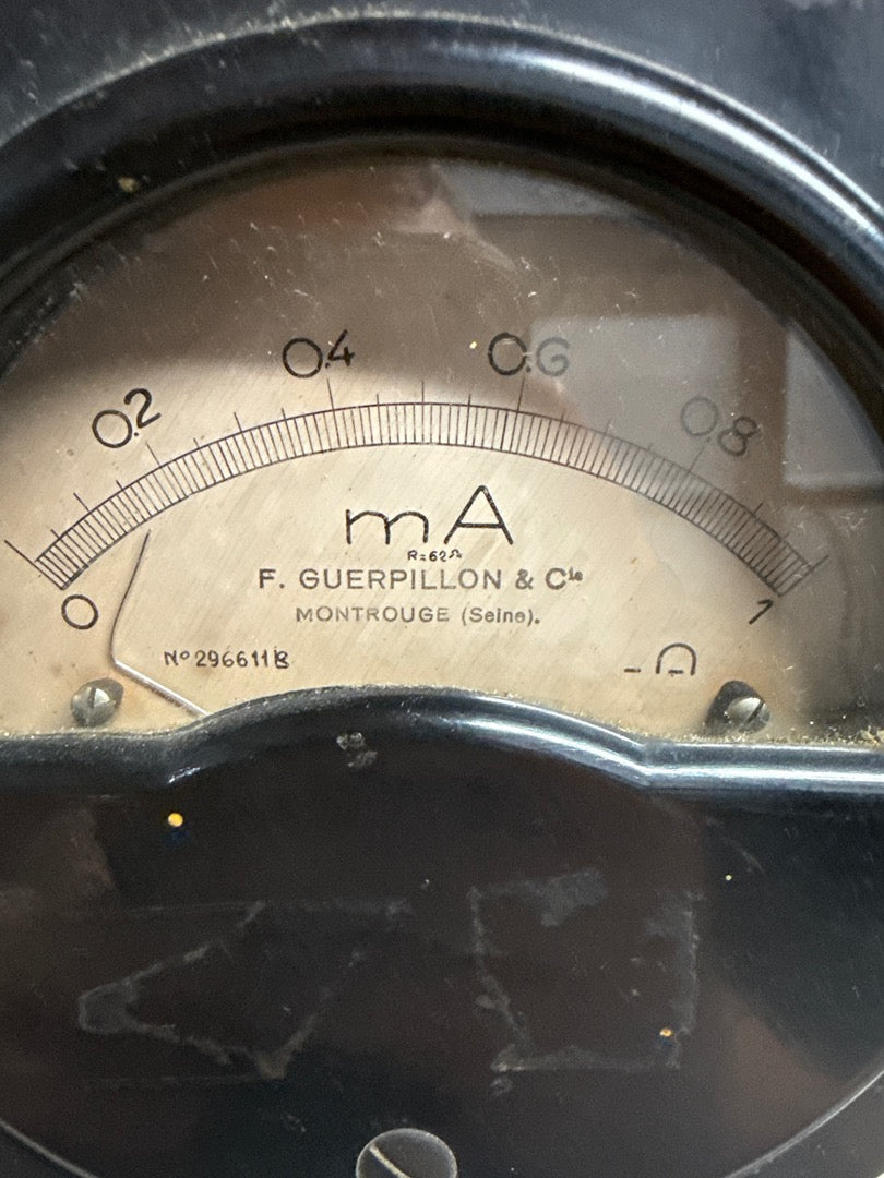 Ampèremètre F. Guerpillon & Cie – Ancien cadran industriel