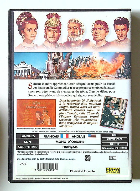 Dvd La chute de l'empire romain Anthony Mann
