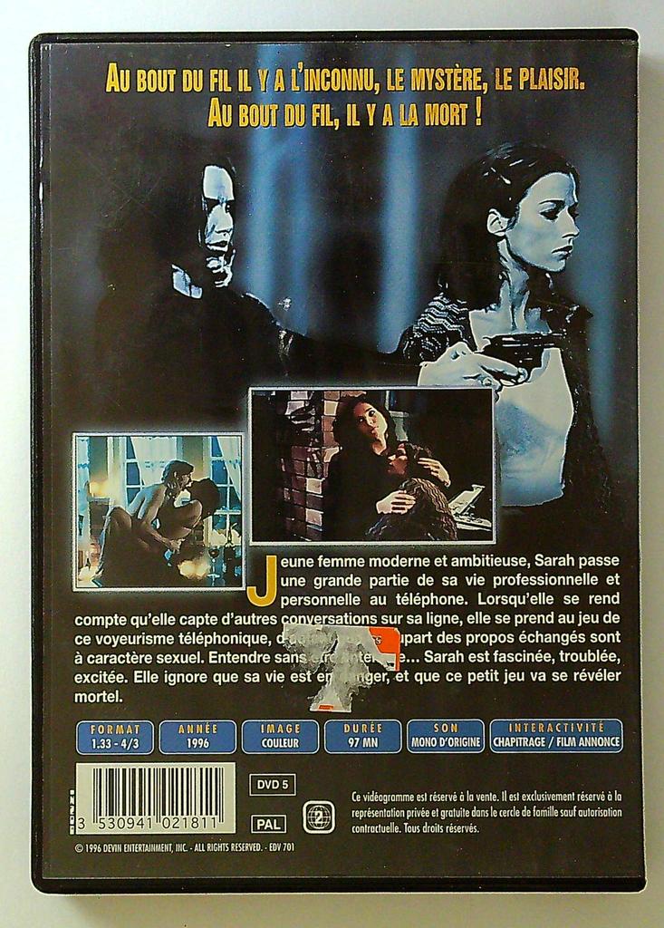 Dvd Listen film thriller Brooke Langton