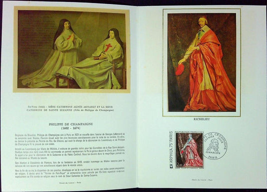 Philippe De Champagne Richelieu Enveloppe Dépliant Timbre 1er jour Encart Fdc Yvert et Tellier