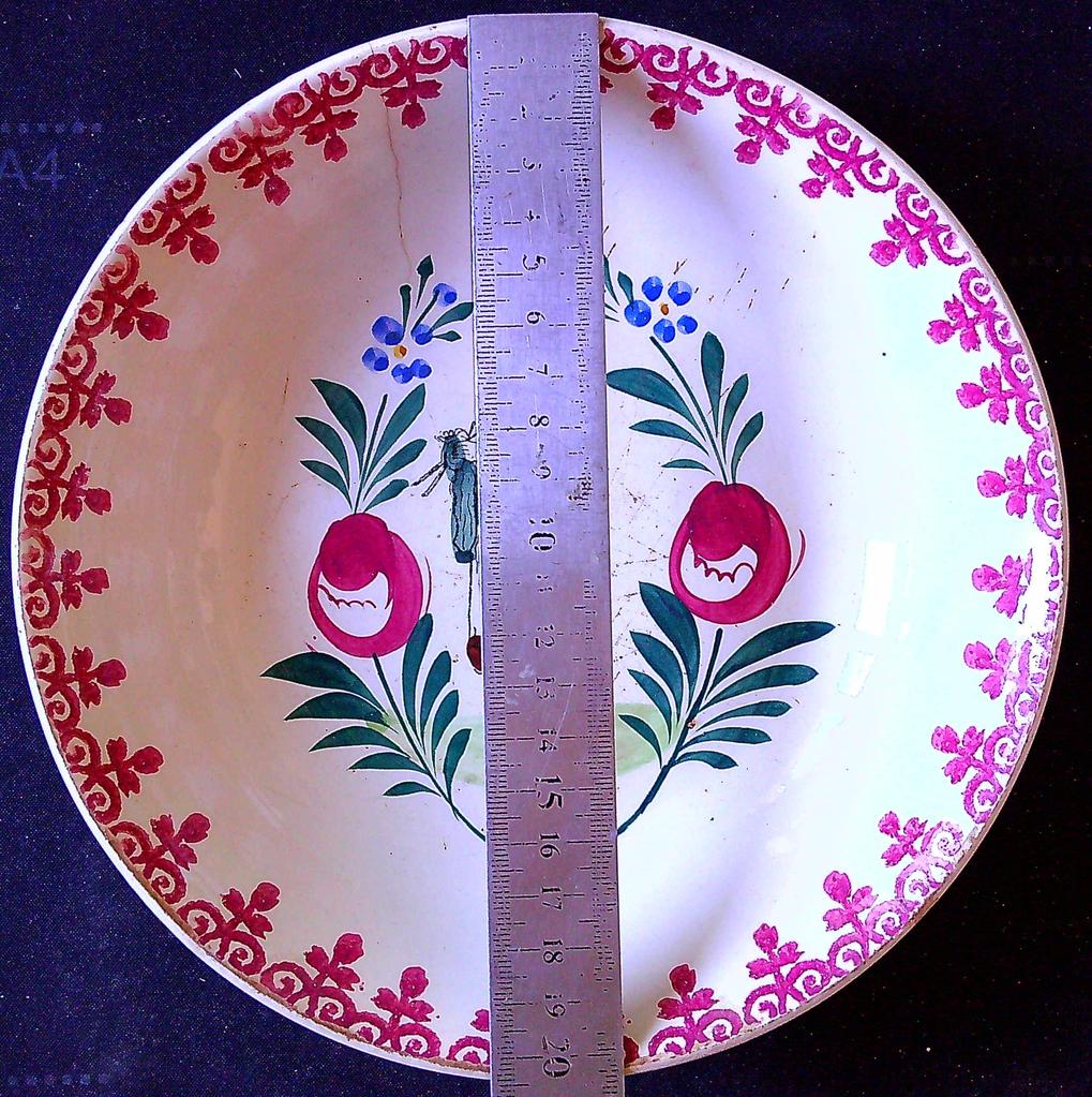 Assiette creuse ancienne Moulin des Loups et Hamage
