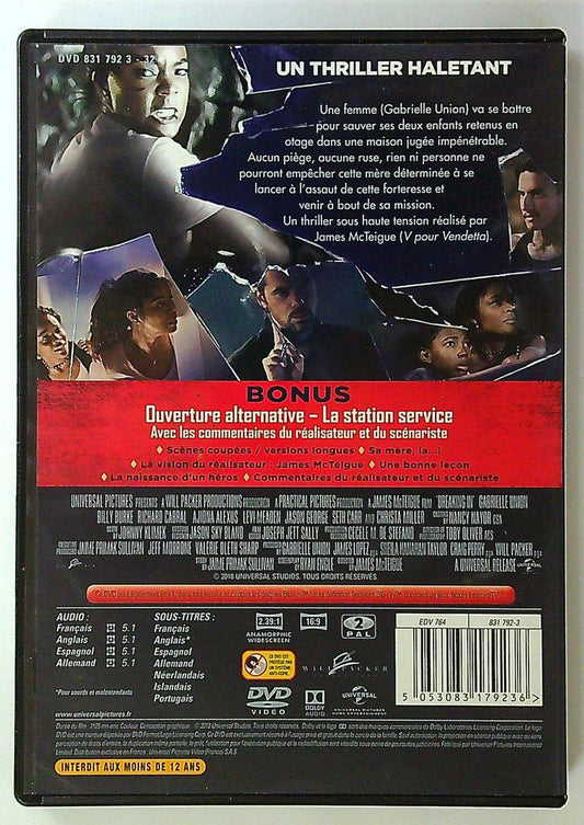 Dvd Breaking In : La Vengeance d'une mère thriller