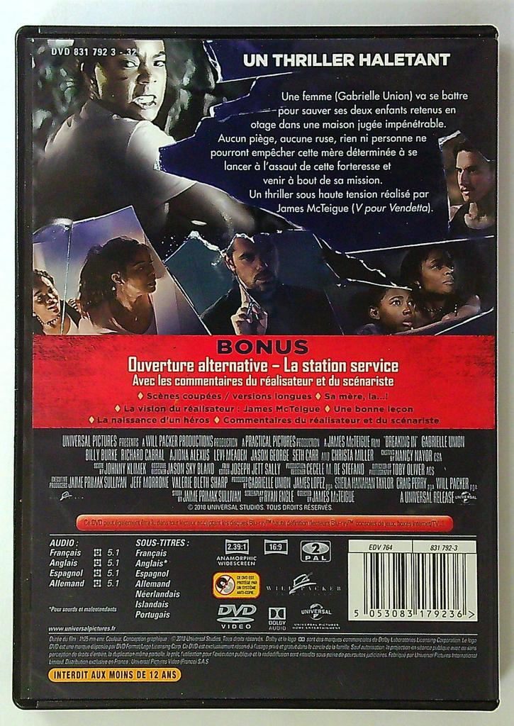 Dvd Breaking In : La Vengeance d'une mère thriller