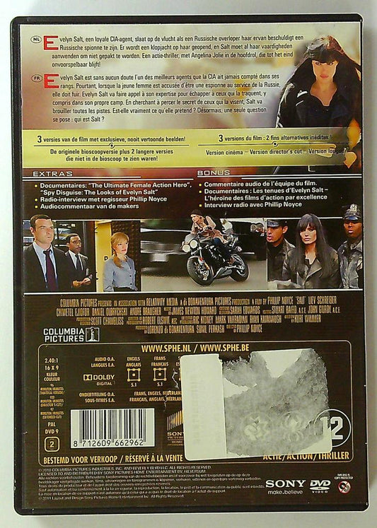 Dvd Salt Angelina Jolie Deluxe Extended Edition