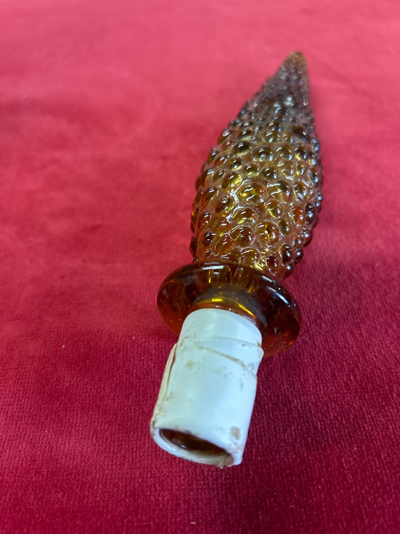 Bouteille dame-jeanne – Verre ambré piqûres